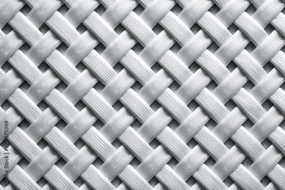 A Front View of A White Fine Carbon Fiber Flat Mesh. Flat Texture Pattern A Front View of A White Fine Carbon Fiber Flat Mesh. Flat Texture Pattern