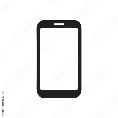 smart phone with blank screen