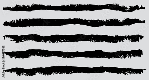 Abstract Strips: A series of parallel, textured black lines, gracefully layered across a light background, offering a minimalist yet impactful visual statement.