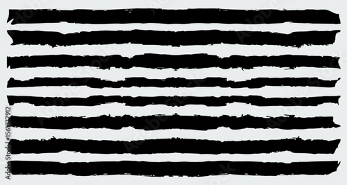 Abstract Strips of Black: A collection of bold, black brushstrokes arranged in parallel, forming a minimalist design against a textured backdrop.