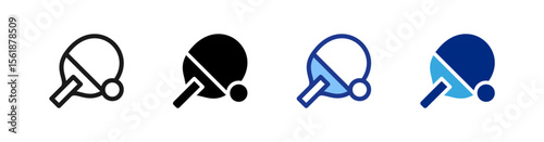 Table Tennis icons set.eps