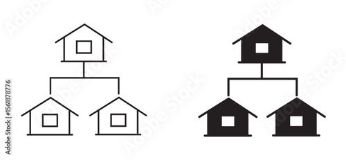 Real Estate Network and Community Icons