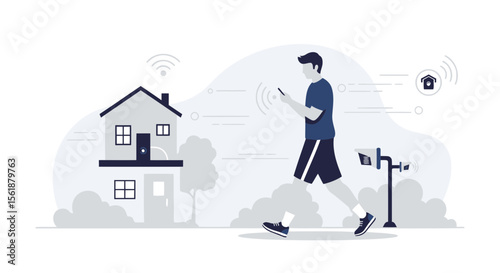 Smart Home Technology Connects Homeowner With Security And Automation Systems Remotely