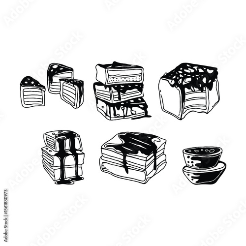 Sweet treats stacked high