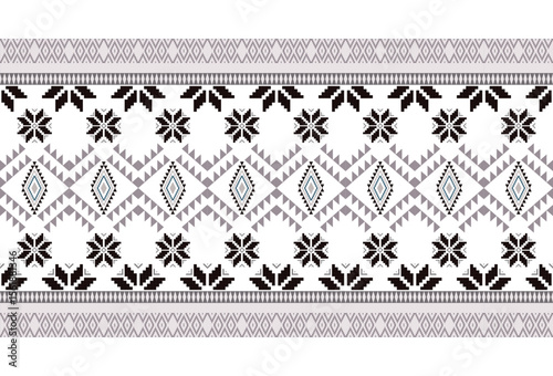 abstract Traditional geometric ethnic fabric pattern ornate elements with ethnic patterns design for textiles, rugs, clothing, sarong, scarf, batik, wrap, embroidery, print, curtain, carpet, wallpaper