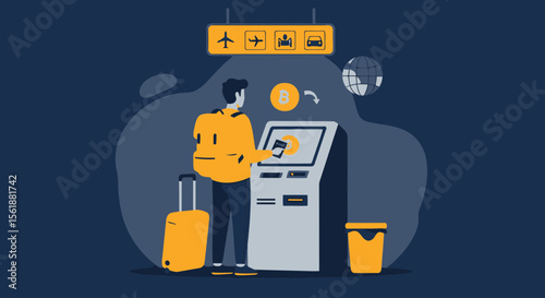 Efficient Travel Payments Using Cryptocurrency At Airport Terminal Kiosk