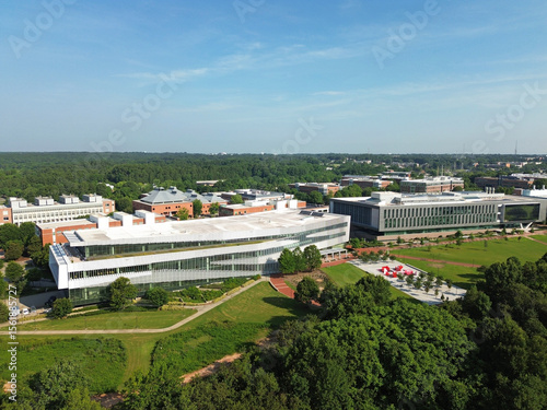 Aerial view of North Carolina State University Centennial campus