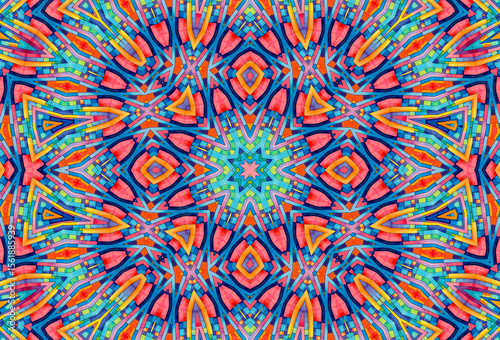 Background with bright colorful abstract pattern