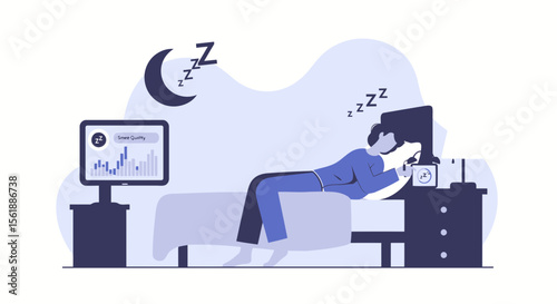 Person Asleep Monitoring Sleep Quality With Application and Artificial Intelligence