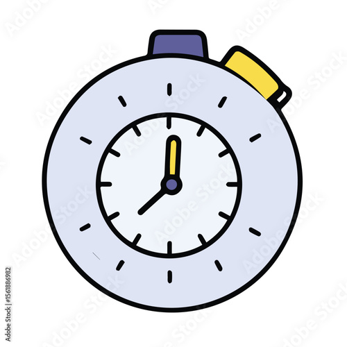 Chronograph timepiece with abstract design in a light purple color. Displaying a specific time. General demographic with no location -
