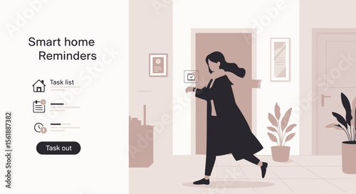 Digital Housekeeping Visualizing Smart Home Automation And Modern Lifestyle Management