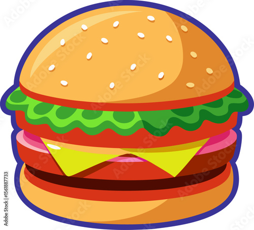 hamburger on white background Zinger Burger
