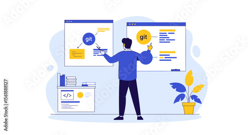 Explaining Version Control System For Software Developers In Office Space