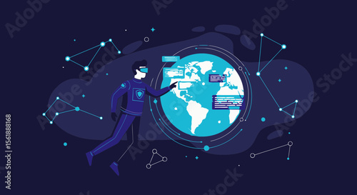 Exploring Virtual Worlds With Virtual Reality Technology And Global Data Visualization