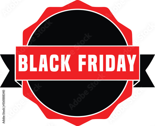 Black Friday sale level on transparent background