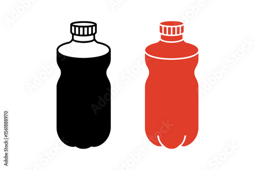 Plastic bottle vector illustration drink container