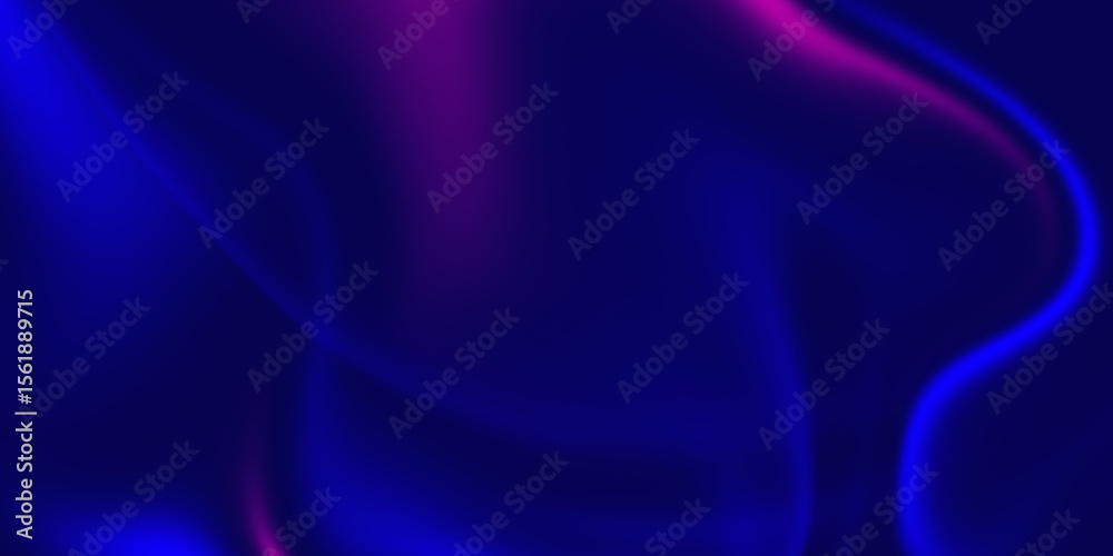 Fototapeta premium abstract dark background with neon blue and pink flowing light waves for futuristic or digital design 