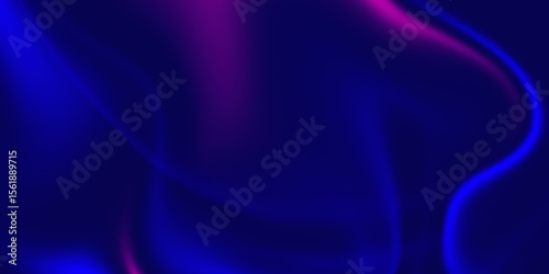 abstract dark background with neon blue and pink flowing light waves for futuristic or digital design	