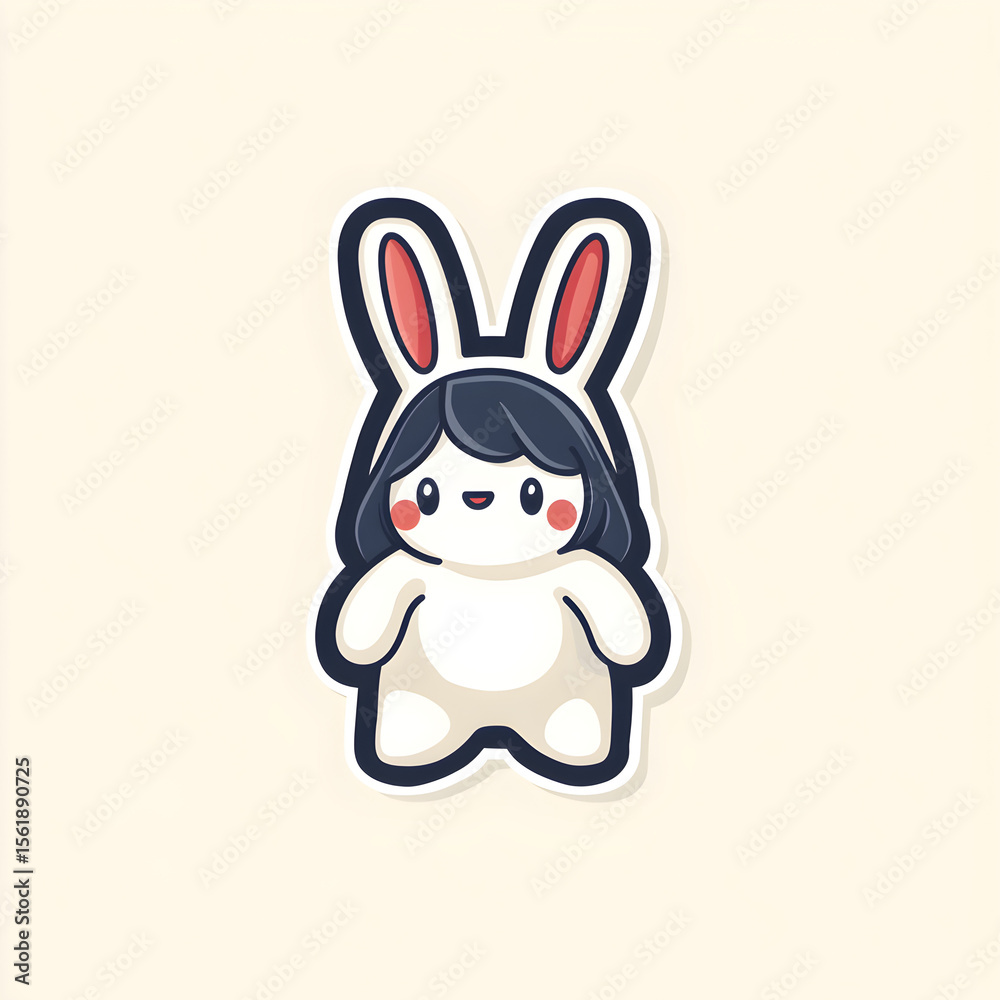 Fototapeta premium Cute bunny cartoon