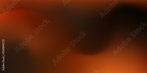 Grainy texture orange black colors gradient background, vector