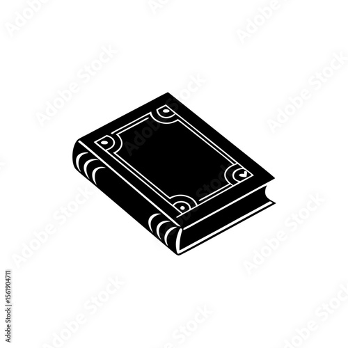 creative details Outline silhouette closed book icon sign vector