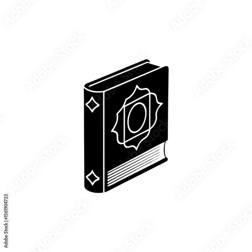 creative details Outline silhouette closed book icon sign vector