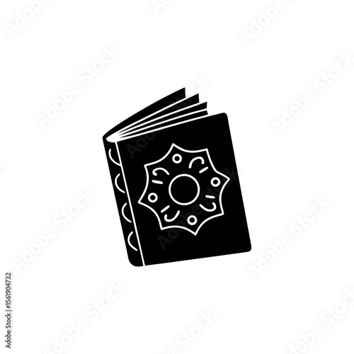 creative details Outline silhouette closed book icon sign vector