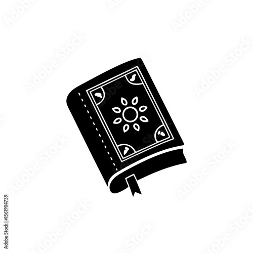 creative details Outline silhouette closed book icon sign vector