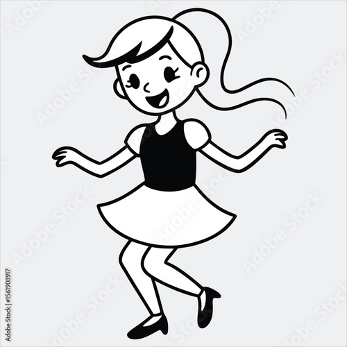 young girl dancing, Hip hop dancers girls, Girl dancer series, Little Girl dancing, Girl having fun dancing 