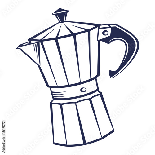 Flat Coffee Mug Icon in Minimal Design
