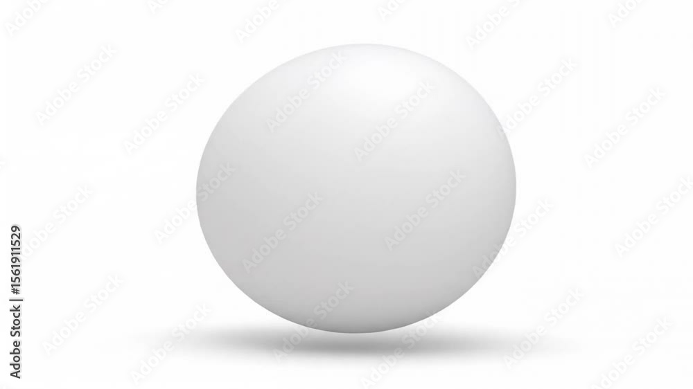 White sphere isolated