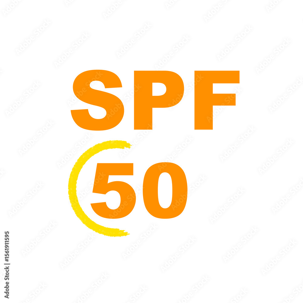 Illustrated icon image of Sunscreen or sunscreen SPF 50 PA++++ for skin protection from UV sunlight. Ultraviolet rays, cosmetics, yellow, orange, radiation, skincare. Illustrated icon image of Sunscreen or sunscreen SPF 50 PA++++ for skin protection from UV sunlight. Ultraviolet rays, cosmetics, yellow, orange, radiation, skincare.