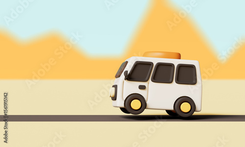 빈티지 캠핑 여행 미니 밴 Vintage Camping Travel Mini Van