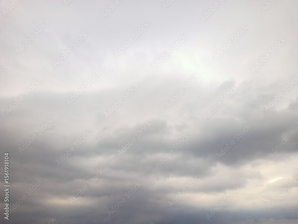 Obraz premium Dramatic clouds in the sky with black and white colours in mansoon season.