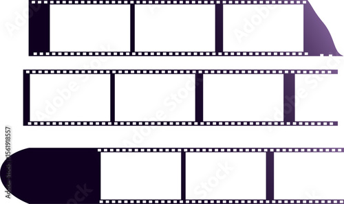 photographic film,film stripes, photo frames, free copy space,vector illustration.