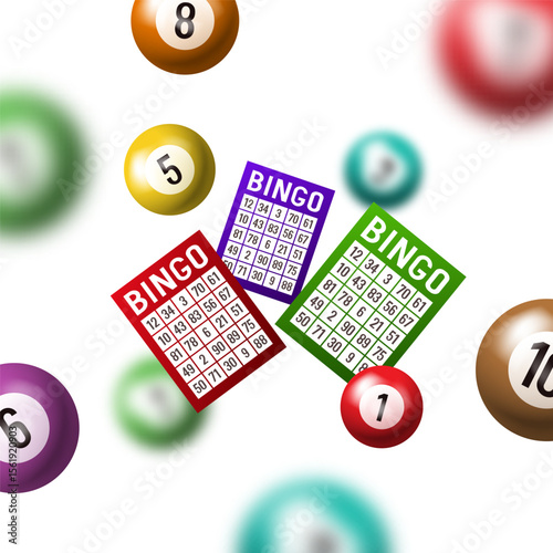 Bingo. Vector illustration isolated on white background
