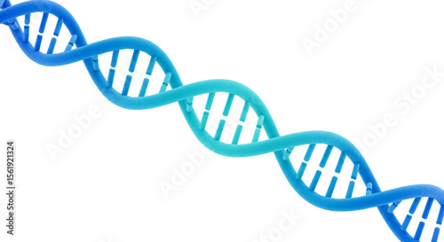 dna strand 3d render