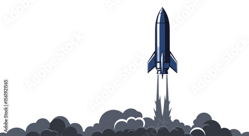 rocket on a white background