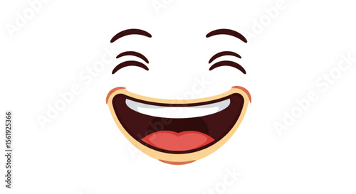 Laughing face emoji 