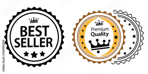 Best Seller and Premium Quality Badges