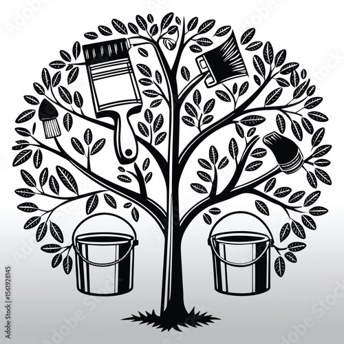 tree with roots 