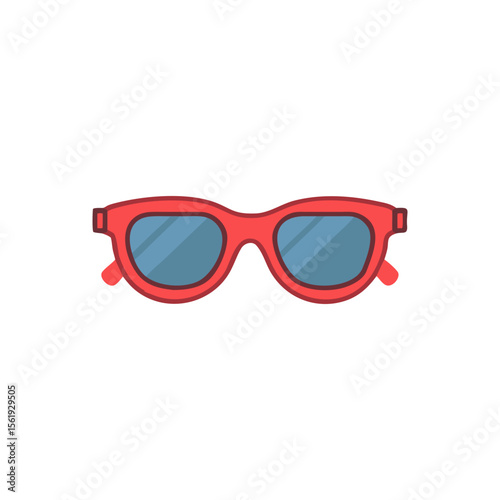 Summer Sunglasses Vector, Transparent Background