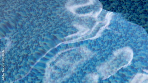 blue water texture in the pool