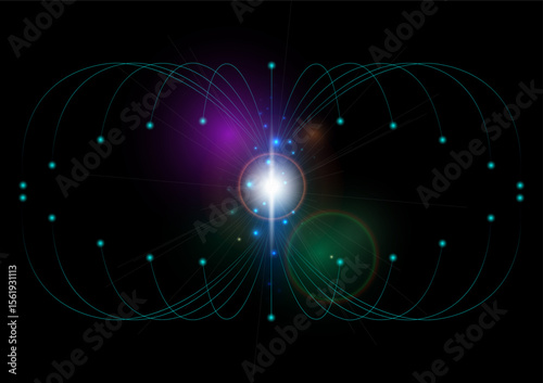 Abstract Particle Radiation Burst.