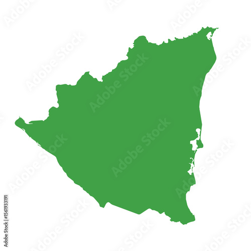 Nicaragua Map Boundary
