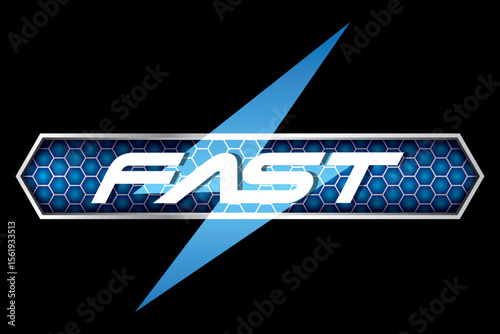 Design logo concept Speed with spark icon vector.