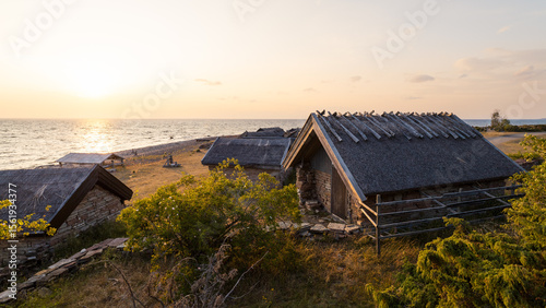 Fototapeta Naklejka Na Ścianę i Meble -  Bruddesta fishing village 