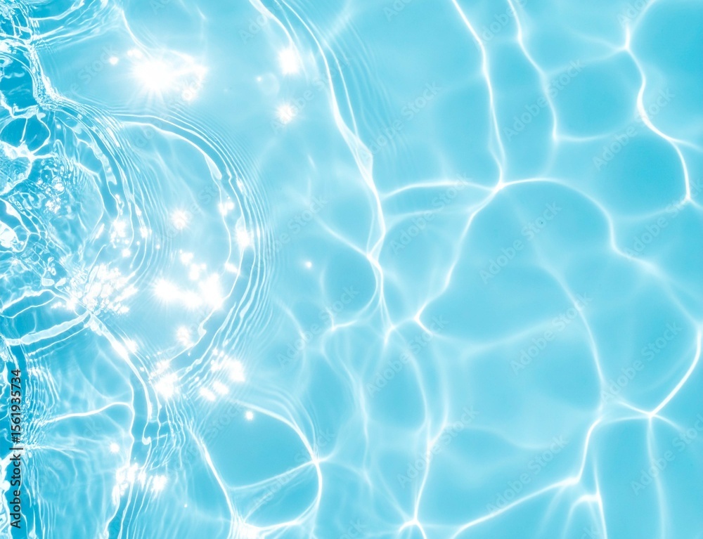 Obraz premium 水面のさざ波と光の反射 背景素材