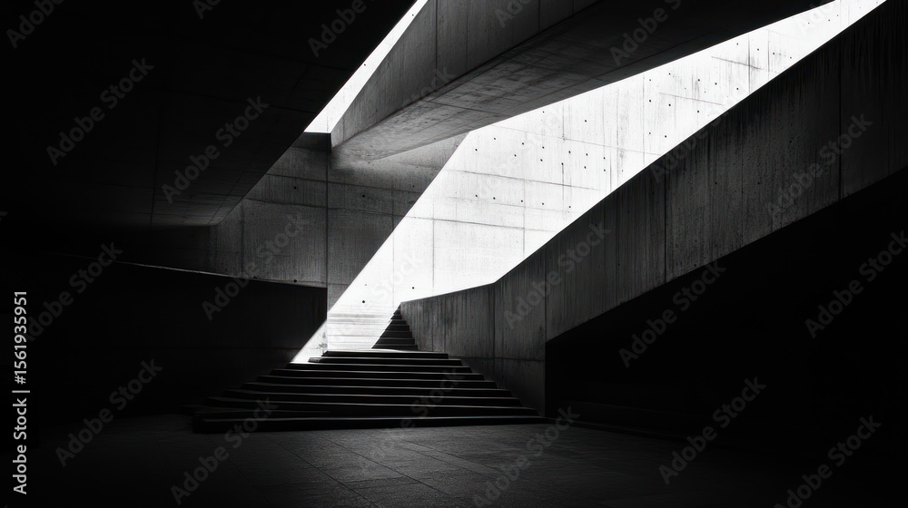 Fototapeta premium Abstract concrete interior (1)