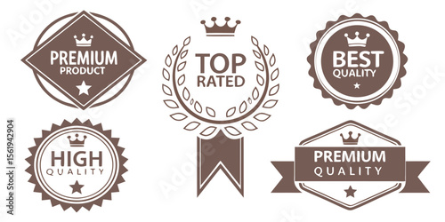 Collection of Premium Quality Product Badges